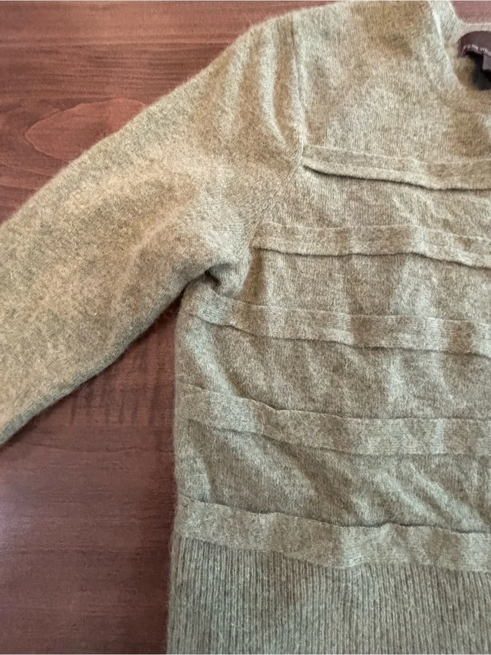 Fenn Wright Manson Sage Green Angora Wool Blend Cardigan Sweater XL